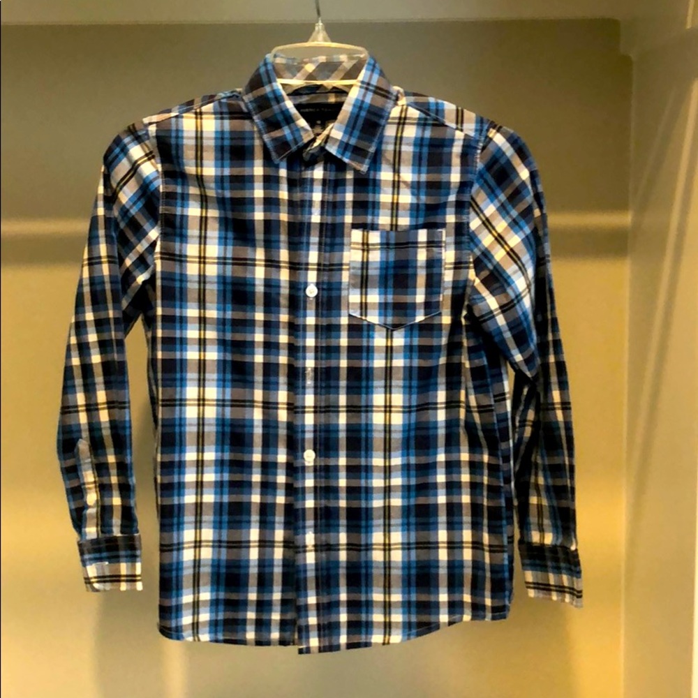 Boys checkered button up